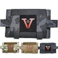 PATVOTOP 2-in-1 Med Kit Med Pouch with Tourniquet Holder, Tactical Small First Aid Pouch IFAK Pouch Compact Med Pouch EDC Bag MOLLE Belt Micro Trauma Kit Pouch (Black Camo)