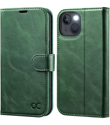 CASELIVE Leder-Hülle Für IPhone 13/14 – Mit Standfunktion, 3 Kartenfächern & RFID-Schutz, Dunkelblau
