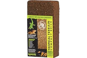 Komodo Tropikalny teren kompaktowa cegła, naturalne podłoże do siedlisk leśnych lub lasów deszczowych