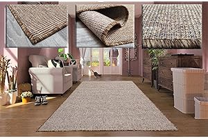 Tadi & Imperio1979 Alfombra Salón Grande - Alfombra Lisa - Alfombra Color Ocre - Alfombra Dormitorio - Alfombra Terraza - Alfombra Larga Pasillo - Alfombra Exterior - Alfombras 200x330