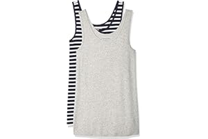 Amazon Essentials Débardeur en Coupe cintrée Femme, Lot de 2