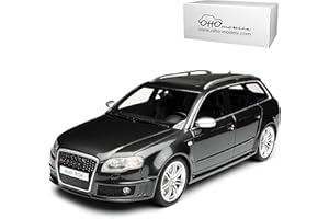 OTTO MOBILE A-U-D-I A4 B7 RS4 Avant Kombi Daytona Grau 2004-2008 Nr 721 1/18 Otto Modell Auto mit individiuellem Wunschkennzeichen