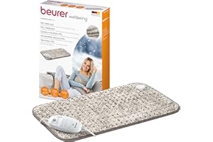 ‎BEURER Beurer Heizkissen HK 123 XXL Nordic, kuscheliges Wärmekissen mit 3 Temperaturstufen und Abschaltautomatik, maschinenwaschbar, made in Europe, XXL-Format 60 x 30 cm, Felloptik