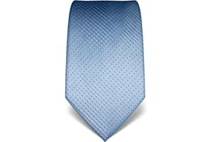 Vincenzo Boretti cravatta elegante classica da uomo, 8 cm x 15 cm, di pura seta di alta qualità, idrorepellente e antisporco, motivo a pois