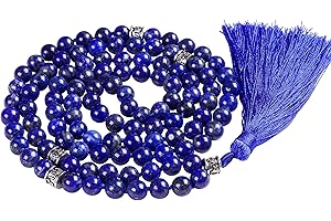 GENERIC Fukugems Mala tibetana 108 perline collana donna uomo Mala pietra bracciale buddista meditazione collana
