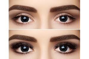 ‎MERALENS Farbige Kontaktlinsen Jahreslinsen Meralens 1 Paar schwarze Crazy Fun Black Out. Topqualität zu Fasching Karneval Fastnacht Halloween mit Kontaktlinsenbehälter | Ohne Stärke