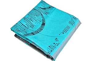 Le linge de Jules Manteles, Poliéster, Azul, Redondo 160 cm