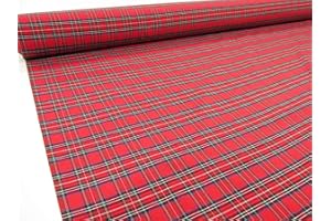 Confección Saymi Metraje 2,45 MTS Tejido Cuadros Ref. Irlanda Color Rojo, con Ancho 2,80 MTS.