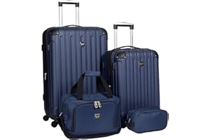 Travelers Club Midtown Hardside 4-częściowy zestaw bagażowy na podróż