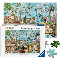 EACHHAHA 1000 Pezzi Puzzle-Puzzle di Cartone-Relax Puzzle Giochi-rompicapo Puzzle Lupo Castello (70x50 cm / 27,5x19,7 Pollici) per Bambini e Adulti Regali - Giochi e Prodotti per l'Età Evolutiva