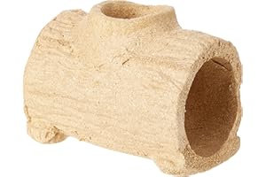 Rosewood Edible Play Log – Extra Large Natural Chew Toy for Small Animals Including Rabbits and Guinea Pigs – Edible Tunnel for Play, Hiding and Dental Health