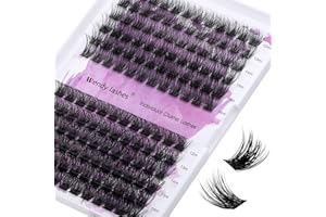WENDY LASHES Individual Lashes D Curl Cluster Lashes FD18/B 0.07mm 12-16mm Mixed DIY Lash Extensions Wide Stem Clusters Wielokrotnego użytku Miękkie i puszyste kępki do przedłużania rzęs (FD18+B-D-MIX12-16)