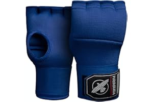 Hayabusa Bandes de Boxe en Gel Rapide pour Gants de Boxe, MMA, Muay Thai, Kickboxing (Bleu, M)