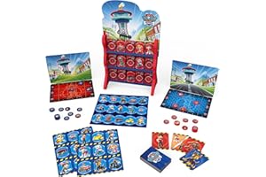 PAW PATROL, Spiele HQ Brettspiele für Kinder Checkers Tic Tac Toe Memory Match Bingo Go Fish Kartenspiele Spielzeug, für Kinder ab 4 Jahren