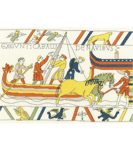 Bothy Threads Kreuzstich-Set – 'Der Untergang Von König Harold', 30x26 Cm