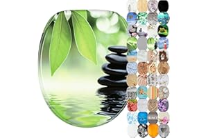 Sanilo Soft Close Toilet Seat, Wide Choice of New Toilet Seats, Stable Hinges, Easy to Mount (Harmony)