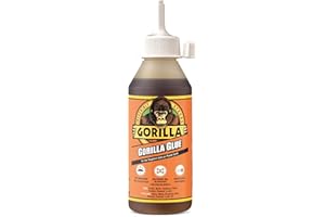 Gorilla Glue 1034800 - Pegamento de Poliuretano - 250 ml - Resistente - Piedra - Cerámica - Madera - Resistente al Agua