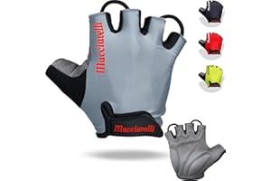 MACCIAVELLI Fahrradhandschuhe Herren Damen - Halbfinger MTB Fahrrad Handschuhe - Sommer Radsporthandschuhe für Mountainbike, Rennrad & Downhill