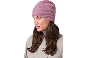 Style & Republic Kaschmir Sport Mütze-Beanie Damen aus 100% Cashmere - Dein kuscheliger Premium Beanie für stilvolle Herbst- & Winter-Momente, One-Size/Einheitsgröße