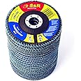 S&R Flap Discs Set 20 pcs, PRO Zirconia, T29, Flap Discs, Grinding Discs Set for Steel and Stainless Steel (5xP40/5xP60/5xP80/5xP120)