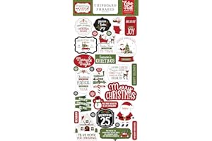 ECHO PARK PAPER Echo Park Christmas Magic 6x13 Inch Chipboard Phrases