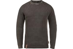 Indicode IDRockford Herren Pullover Strickpullover Grobstrick Pullover mit Rundhalsausschnitt