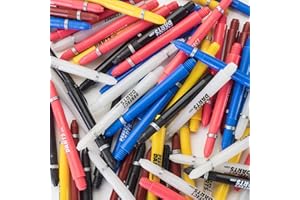 PERFECTDARTS 30 DARTS STEMS / SHAFTS ASSORTED SIZES MIXED COLOURS BARGAIN