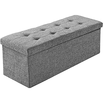 [corium] Ottomane (119 x 38 x 45 cm)(schwarz) Sitztruhe Polsterbank