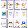 My Meal and Snacks Cards 12 PECS Flashcards for visual aid Special Ed, Speech Delay Non Verbal Children and adults with Autism or Special Needs