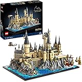 LEGO Harry Potter Castello e Parco di Hogwarts, Kit di Modellismo da Esposizione per Fan e Adulti, Idee Regalo San Valentino 