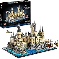 LEGO Harry Potter Castello e Parco di Hogwarts, Kit di Modellismo da Esposizione per Fan e Adulti, Idee Regalo San Valentino 