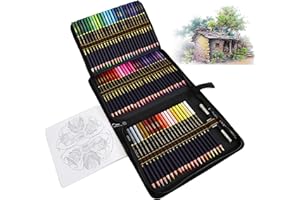 QUER Matite Colorate per Adulti, 72 Colori da Disegno Oleose con Kit Borsa Portatile, Professionali per Artista e Principianti