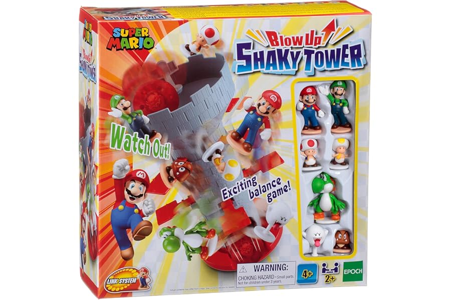 Super Mario Blow Up! Shaky Tower -Epoch Games 7356