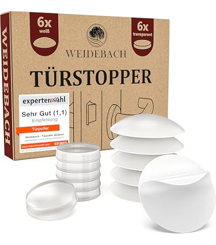 Luckaide Türstopper Boden - 4 Stück Transparent, Selbstklebend 39x41x20mm