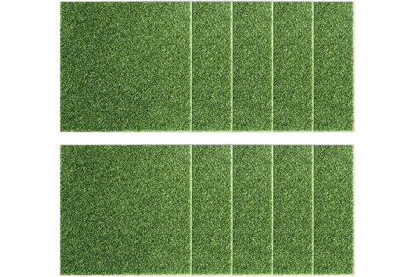 WangChaoJiu 10 Pièces Faux Gazon Exterieur, 15 x 15 cm Fausse Pelouse Balcon Jardin, Gazon Artificiel, Tapis de Pelouse Artificielle pour Décoration de Herbe de Mousse Miniature Maison de Poupée
