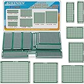 AUKENIEN 7 Valeurs 40pcs PCB Plaque de Prototypage Circuit Imprimé Prototype Board 2x8 3x7 4x6 5x7 6x8 7x9 8x12 Carte de à Do
