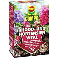 Compo Rhodo- und Hortensien Vital, Spezialdünger zur Reduzierung des pH-Wertes im Boden, 1 kg