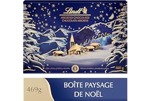 Lindt Boîte de Chocolats Paysage de Noël - 469 g
