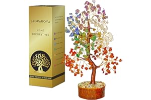 JAGPAROVA Pietre E Cristalli, Bonsai, Albero Della Vita, Pietre Chakra, Cristalli Chakra, Cristallo, Gemstone, Energia Positiva, 7 Chakra