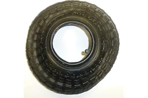 KETOPLASTICS TYRE AND INNERTUBE 4.10/3.50-4 WHEELBARROW SACK BARROW BENT VALVE