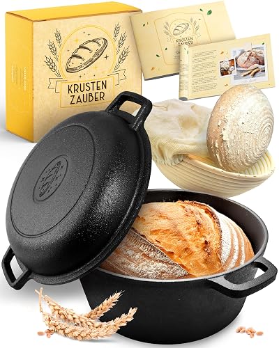 KRUSTENZAUBER Gusseisen-Brottopf 26 cm