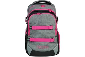 neoxx Active Ergonomischer Schulrucksack für Mädchen Teenager I Rucksack für die weiterführende Schule I Schulranzen aus recycelten PET-Flaschen, Schultasche 30 Liter
