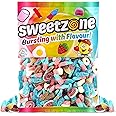 Sweetzone Fizzy Mix 1kg Pick and Mix Sweets - Assorted Chewy Sweets and Gummy Sweets Indulgence - Dive into Fizzy Sweets Bliss with this Halal Sweets Pick and Mix Gummies Assortment for Everyone