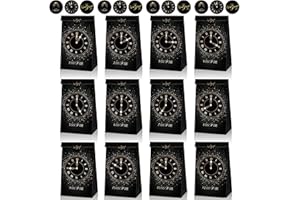 A RAY OF SUNSHINE Countdown Tüten Silvester,12 Stück Countdown Tüten mit Aufklebern,Silvester Geschenktüten,Silvesterpartyzubehör 2026,Papiertüten mit Aufkleber,für Party,Neujahr,Kekse,Klein Geschenke