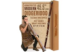 World Percussion USA Handgefeuertes modernes Didgeridoo - Mundstück aus Bienenwachs - einfach zu spielen!-