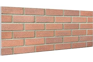 DELLEDECOR ADVANTAGE DESIGNS 3D Brick Effect Wall Panel, Polystyrene Brick Effect Cladding Wall Covering Panel Tiles DL-05, 50x100cm