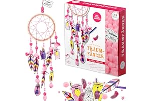 Creanino Attrape-rêve à fabriquer – Activité manuelle créative pour enfant fille – Coffret DIY original, bricolage amusant et éducatif