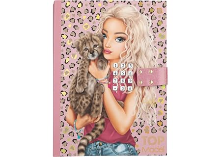 Depesche 13941 TOPModel Leoheart – hemlig kod dagbok med ljud i rosa, med modellmotiv, leo-mönster o - Amazon Deal & Rabatt