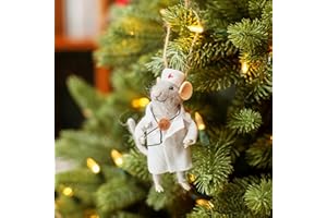 Sass & Belle Decoración de fieltro Doctor Mouse