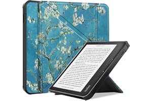 STAECASE Antichoc Housse pour KOBO Libra Colour Coque - Étui KOBO Libra2 Liseuse eBook Housse avec Support Pliant Housse Protection Coque (XH)